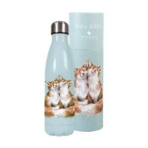 Happy Foxes Wrendale Designs Hot or Cold Water Bottle, 500 Ml Capacity